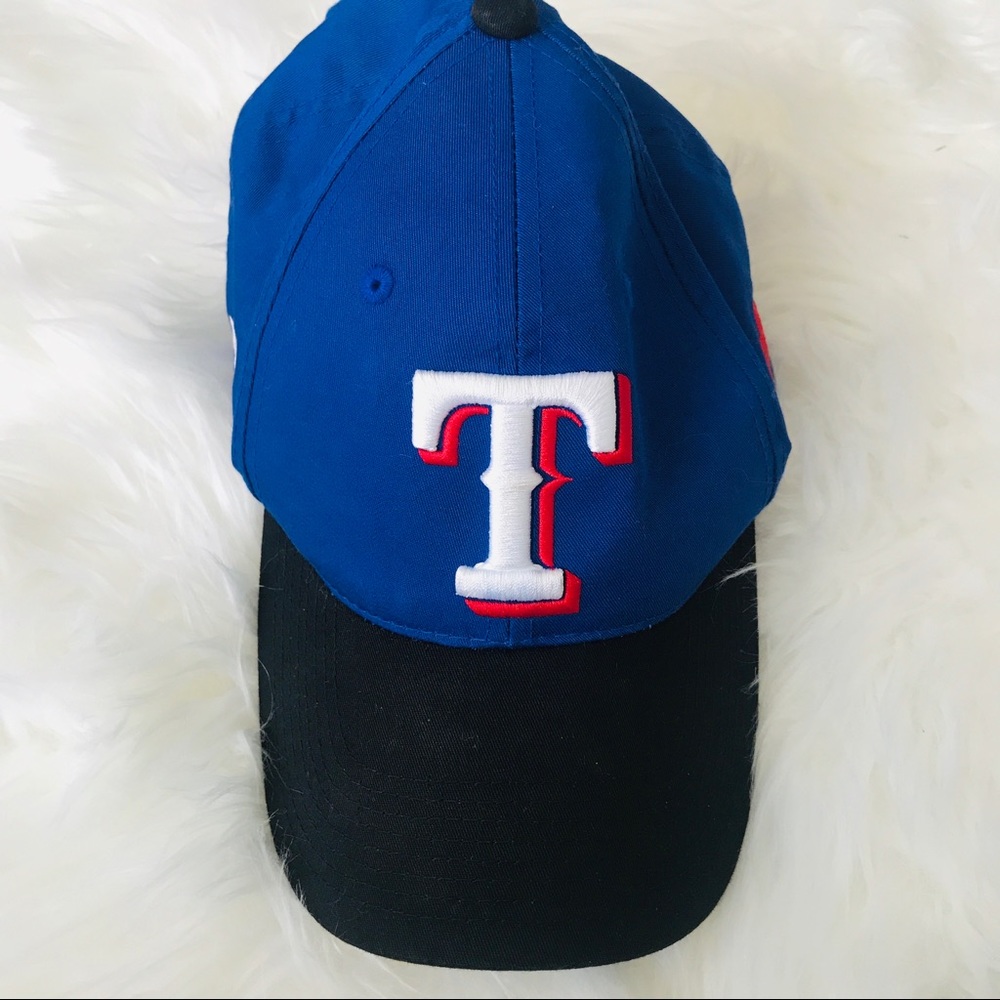 Texas Rangers MLB Blue Fitted Baseball Cap S/M Outdoor Cap - Picture 3 of 8